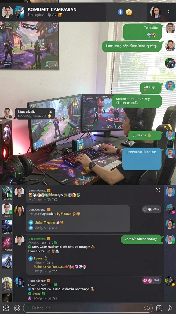 Screenshot aplikasi: Karakter utama dalam aksi melawan musuh.