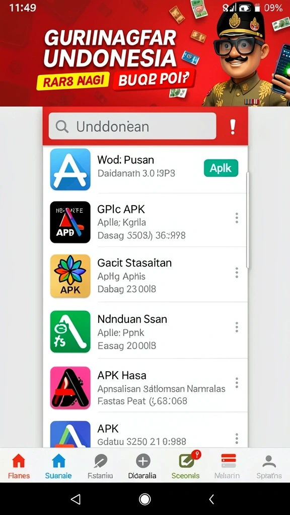 Menikmati berbagai kategori film dan acara TV.