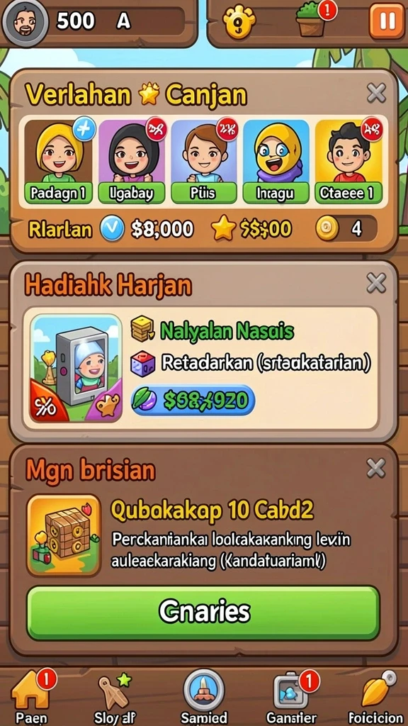 Level baru yang menantang dan seru untuk dimainkan.