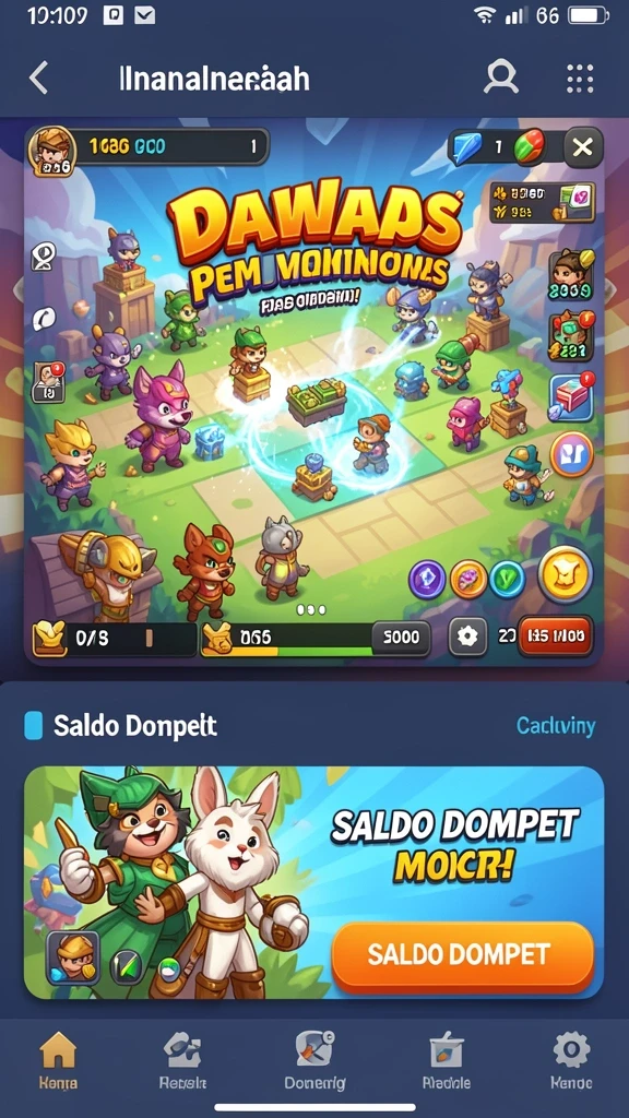 Mode multiplayer mengajak teman untuk bersaing.