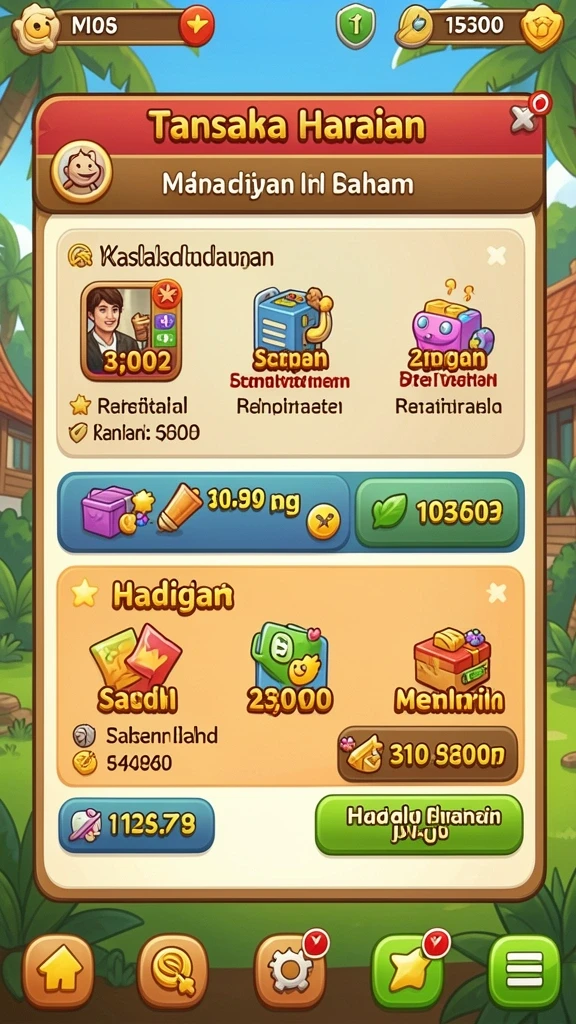 Bonus menarik yang ditawarkan setiap minggu.
