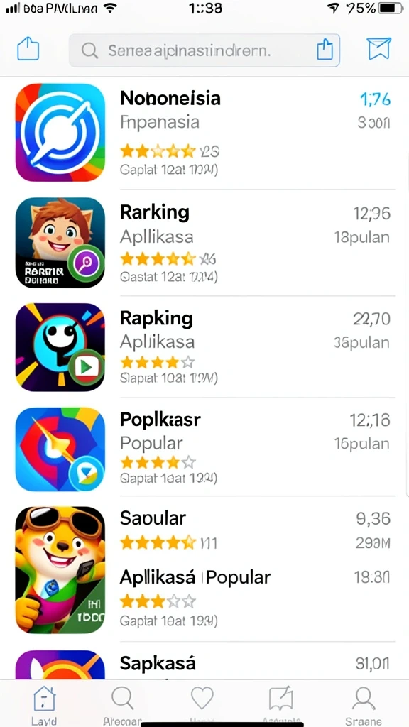 Tampilan awal permainan yang menarik dan intuitif.
