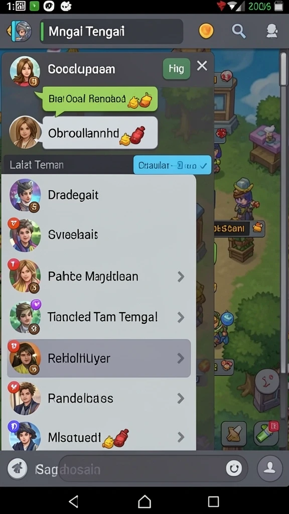 Karakter dengan kemampuan unik siap bertarung.
