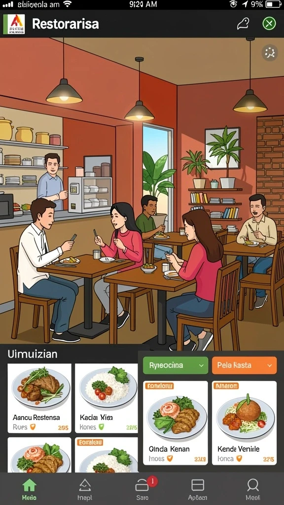 Fitur sosial yang menghubungkan pemain untuk bersaing.