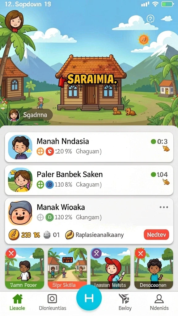 Tampilan antarmuka yang user-friendly.