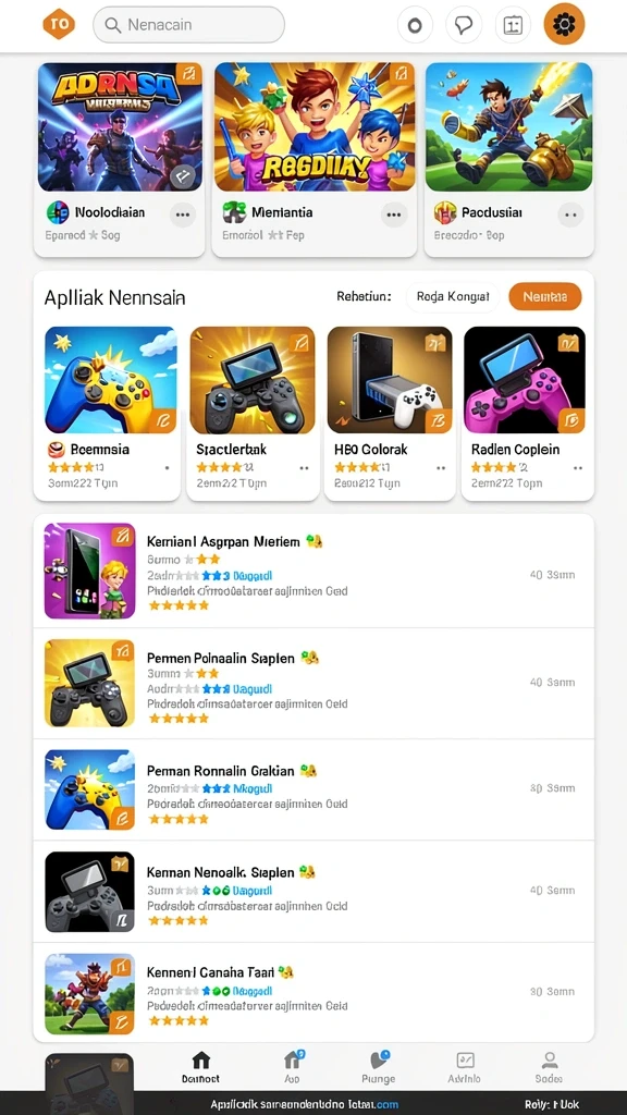 Beragam game menarik yang bisa dimainkan kapan saja.
