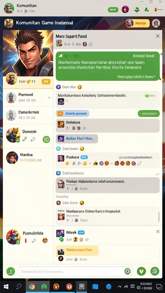 Tampilan menu utama yang menarik dan interaktif.