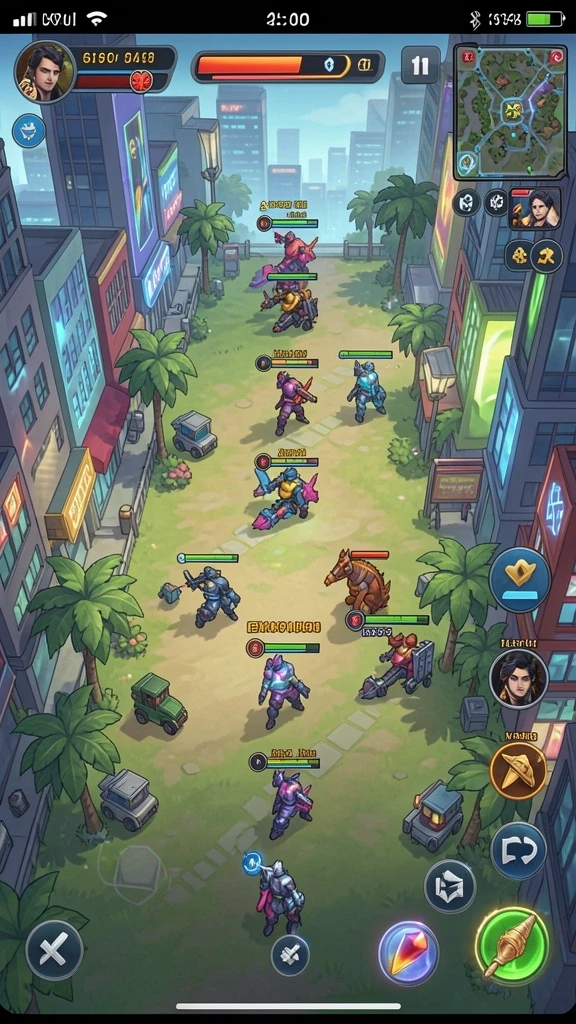 Screenshot aplikasi MEGA777 menampilkan mesin slot yang penuh warna.