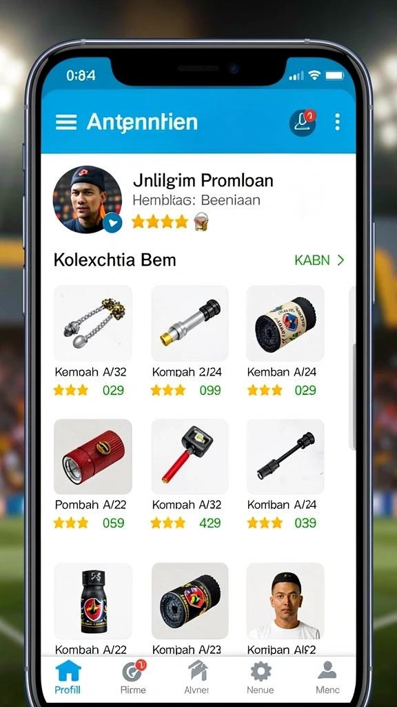 Menu event dengan hadiah menarik dan tantangan.