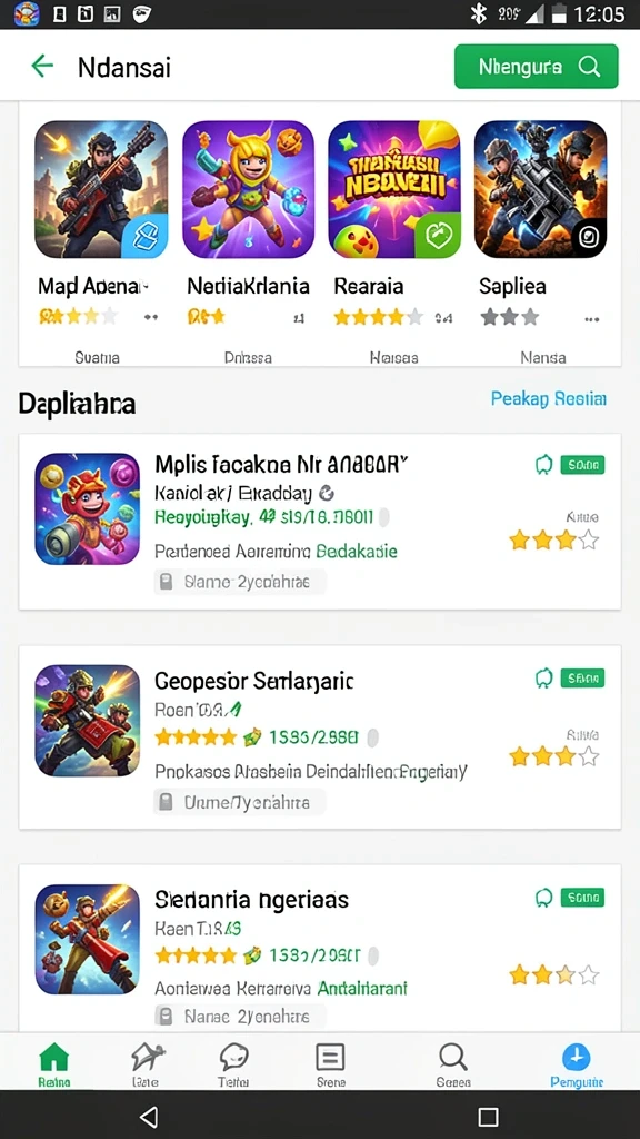 Screenshot menampilkan karakter utama dalam pertempuran epik.