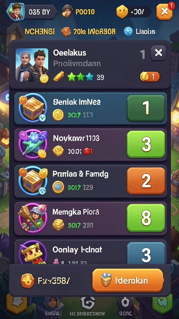 Screenshot pertama menunjukkan tampilan utama aplikasi PAUS188.