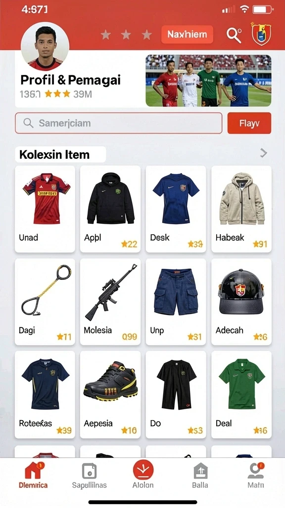 Tampilan awal aplikasi PPV88 yang menarik.