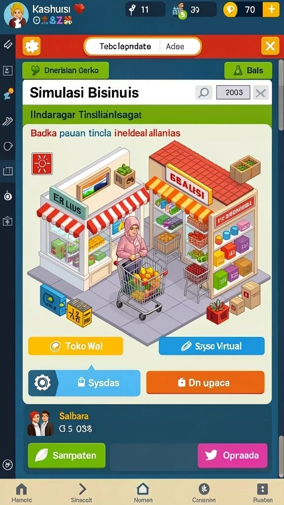 Tampilan awal permainan yang menarik.