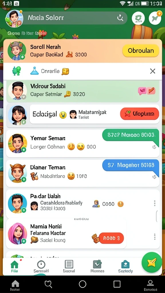 Tangkapan layar pertama menunjukkan karakter utama dalam aksi bertarung melawan monster.