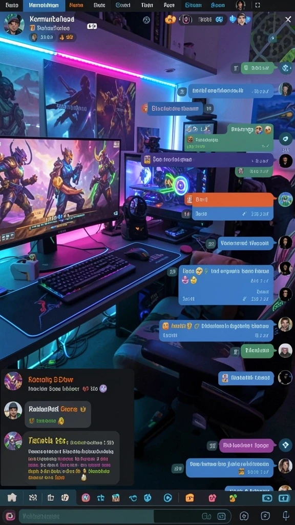 Screenshot menunjukkan menu karakter dengan berbagai pilihan unik.