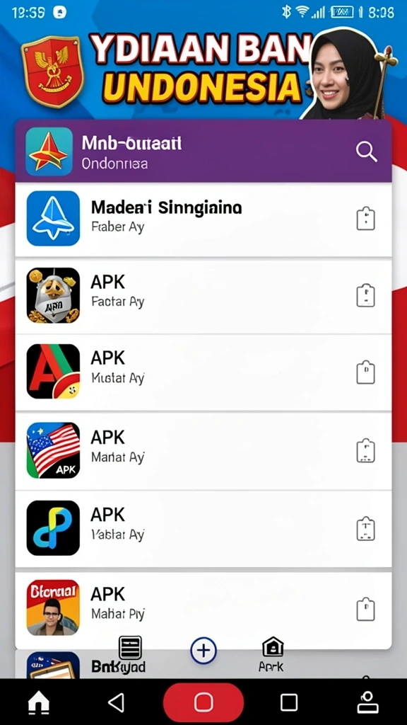 Tampilan antarmuka aplikasi SEDUNIATOTO yang menarik.