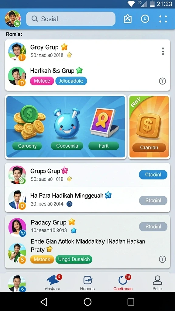 Fitur multiplayer yang menyenangkan dan interaktif.