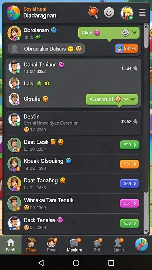 Screenshot saat pemain berinteraksi di mode multiplayer.