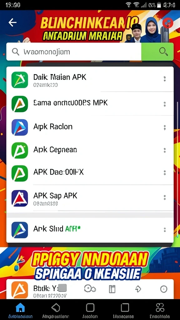 Pemandangan level yang menakjubkan.